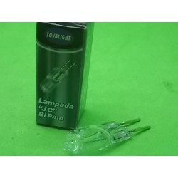 Lampada 240V X 50W Halogena Bipino Jc G6.35 TOVALIGHT